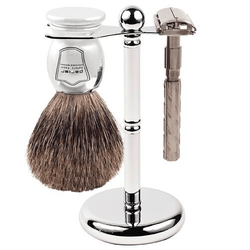 22R Safety Razor & Pure Badger 3-Piece Shave Set